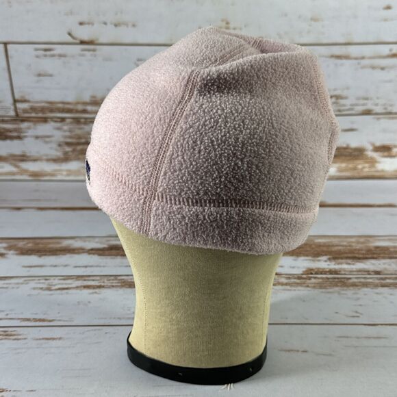 Patagonia Pink Fleece Beanie Hat Unisex Kids XL Age 6-10 Years - Picture 4 of 5
